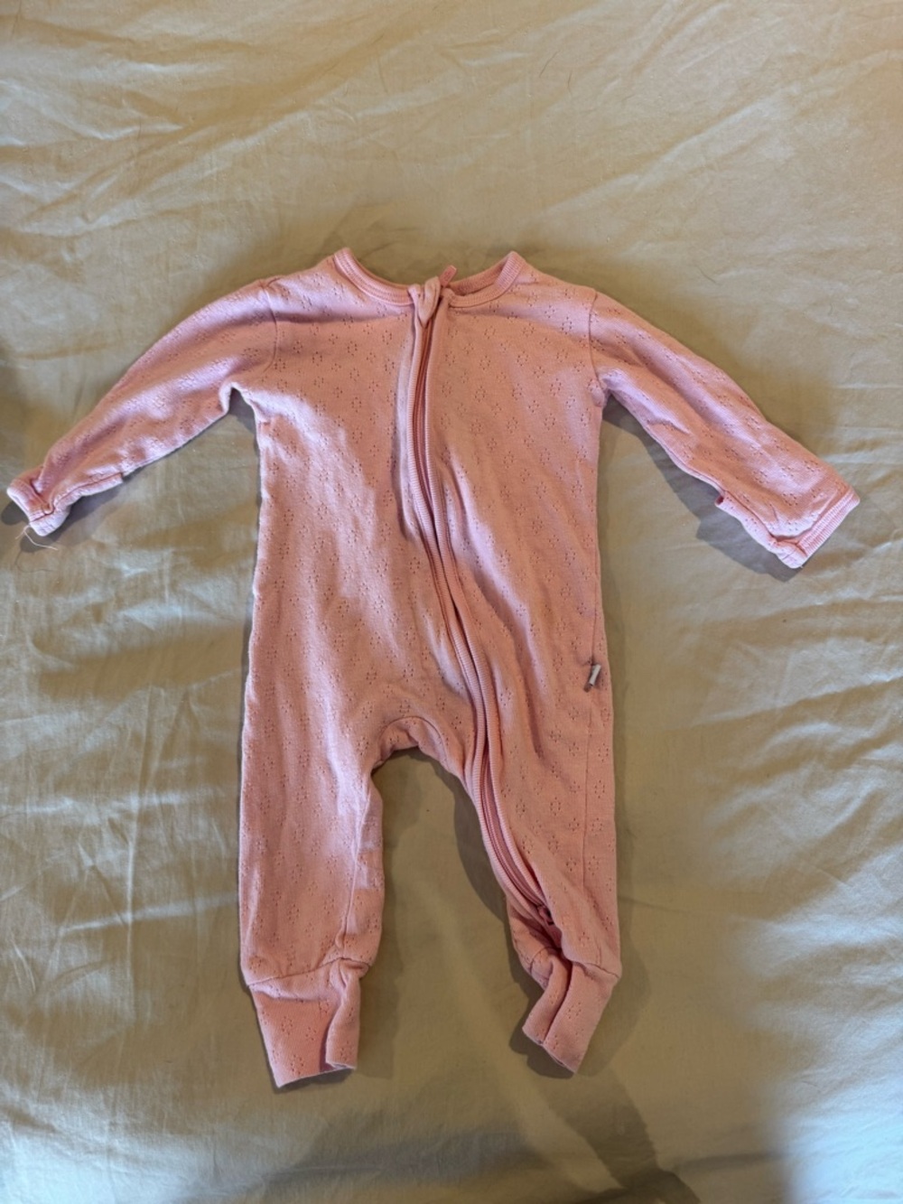 Posh peanut Pink Baby One-Piece Zipper Sleepsuit